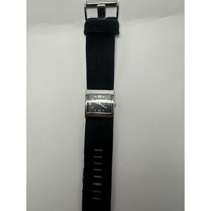 Kenneth Cole KC2217 Ladies‎ Watch 31MM 7.5" New Battery Black Leather Band Q